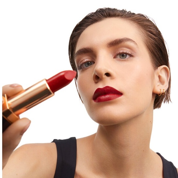 YSL rouge our couture satin lipstick. Red Muse - Picture 3 of 13